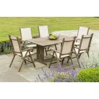 Sherwood Rectangular Garden Dining Table - Rustic