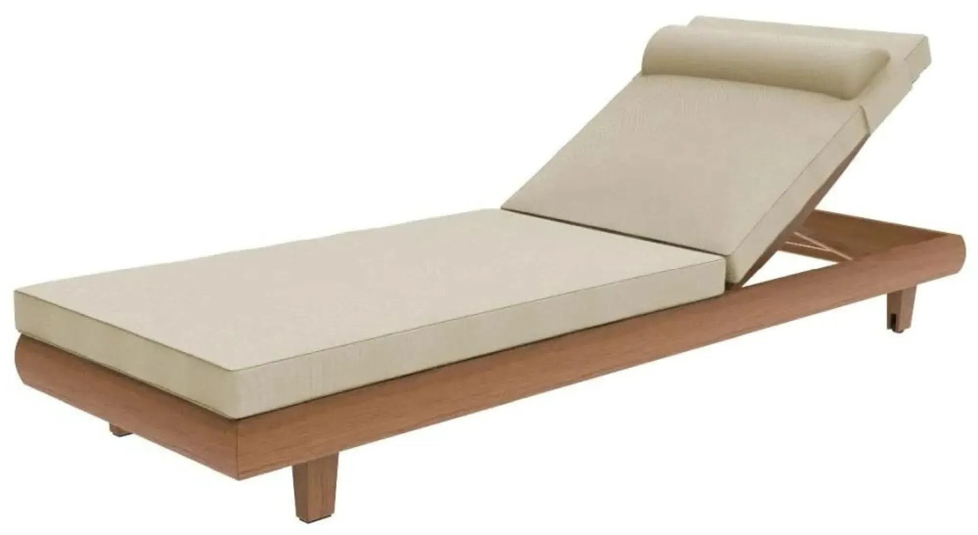Sorrento Adjustable Garden Sunbed - Teak