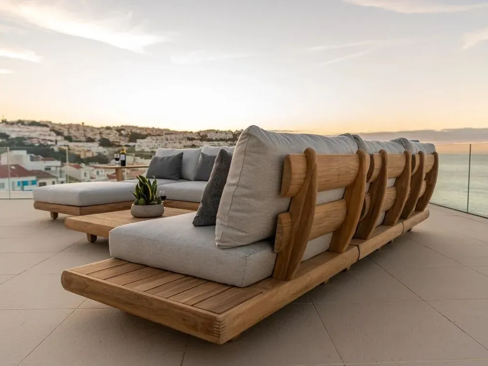 Sorrento Garden Corner Module - Teak