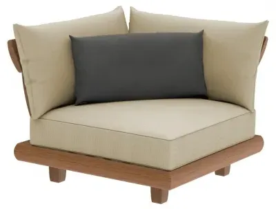 Sorrento Garden Corner Module - Teak image