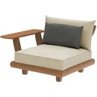 Sorrento Garden Mid Module with Arm Rest - Teak