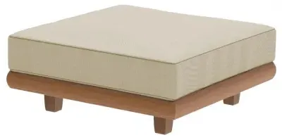 Sorrento Garden Ottoman Footstool - Teak image