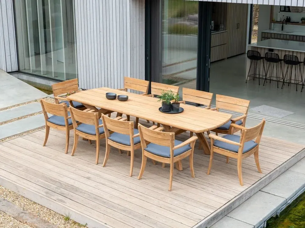 Sorrento Large Garden Dining Table - Teak