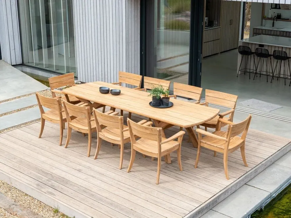 Sorrento Large Garden Dining Table - Teak