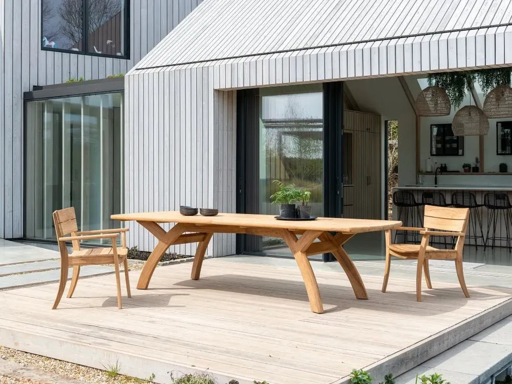 Sorrento Large Garden Dining Table - Teak