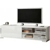 Asti 185cm TV Unit - White, High Gloss