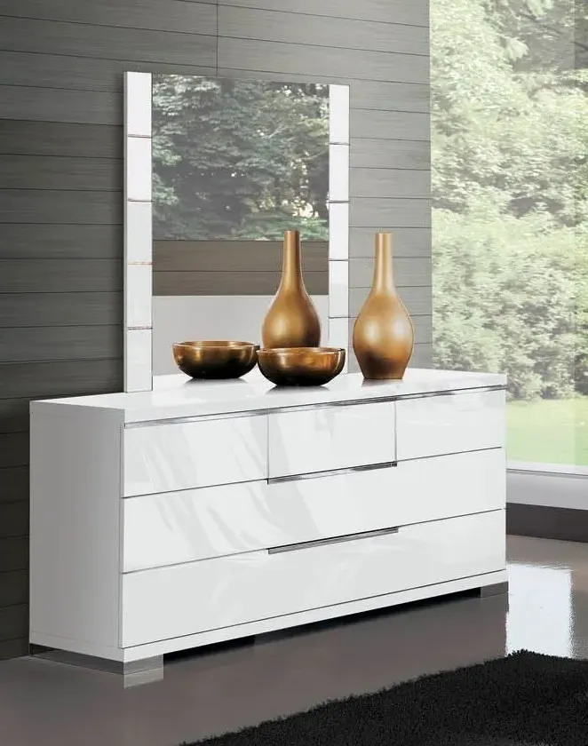 Asti Dressing Mirror - White, High Gloss