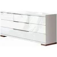 Asti Wide Dresser - White High Gloss