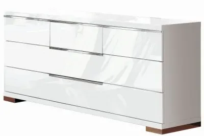 Asti Wide Dresser - White High Gloss image