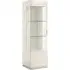Canova 1 Door Display Cabinet - RHF - White, Wood Veneer