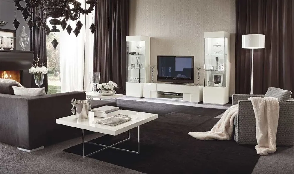Canova 170cm TV Unit - White, Wood Veneer