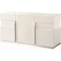 Canova 3 Door Large Sideboard - White, High Gloss