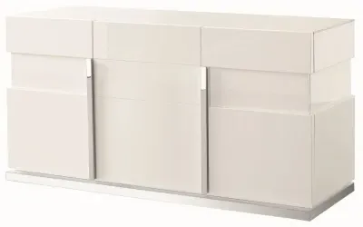 Canova 3 Door Large Sideboard - White, High Gloss
