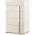 Canova 5 Drawer Chest - White, High Gloss