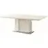 Canova 6 Seater Extending Dining Table - White, Marble Effect