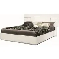 Canova Bed Frame - White, High Gloss