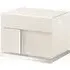 Canova Bedside Cabinet - LHF - White, Wood Veneer