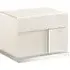 Canova Bedside Cabinet - RHF - White, Wood Veneer
