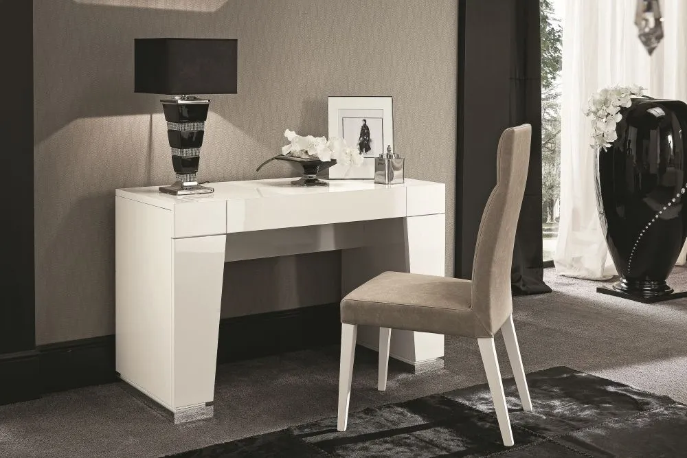 Canova Dressing Table - White, Wood Veneer