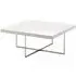 Canova Square Coffee Table - White High Gloss, Marble Effect