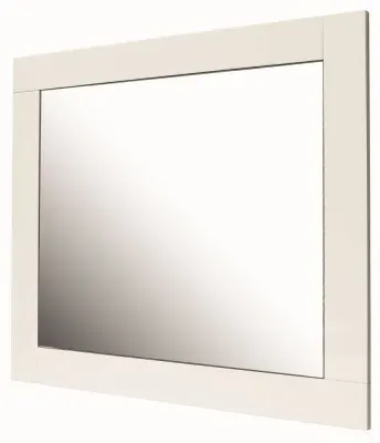 Canova Wall Mirror - White, Wood Veneer image