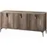 Matera 3 Door Large Sideboard - High Gloss, Wood Grain