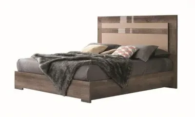Matera Bed Frame - High Gloss, Wood Grain