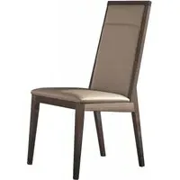 Matera Bedroom Chair - Wood Grain, Faux Leather