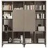 Matera Bookcase with Door Options - High Gloss, Wood Grain