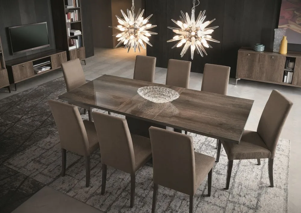 Matera Solid Back Dining Chair - Leather