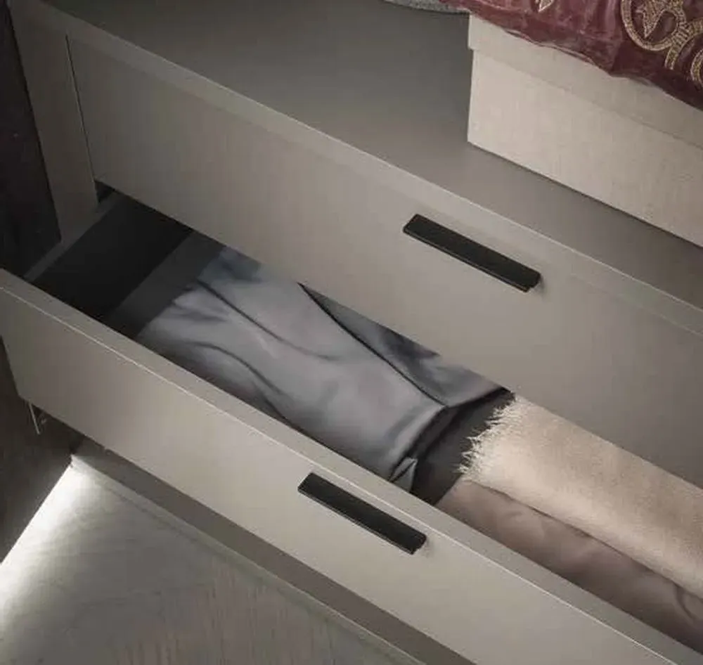 Matera Wood Grain Wardrobe - High Gloss