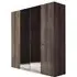 Matera Wood Grain Wardrobe - High Gloss