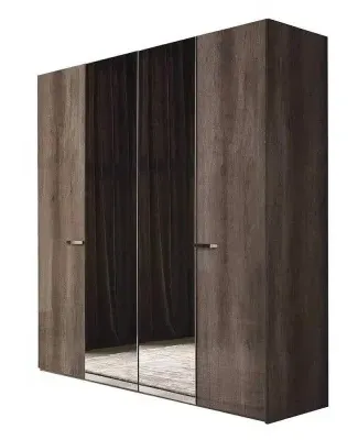 Matera Wood Grain Wardrobe - High Gloss image