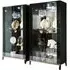 Mont Noir 2 Door Vitrine - Black, High Gloss