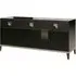 Mont Noir 3 Door Large Sideboard - Black, High Gloss