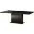Mont Noir 6-8 Seater Extending Pedestal Dining Table - Black Gloss