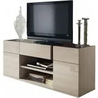 Teodora 166cm TV Unit - Cream, High Gloss