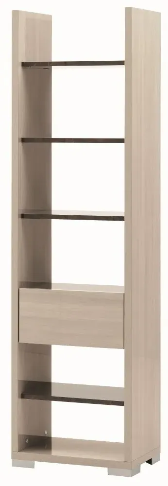 Teodora Bookcase - Cream, High Gloss