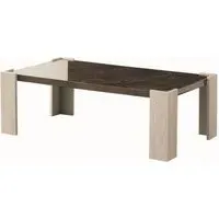 Teodora Coffee Table - Brown, High Gloss