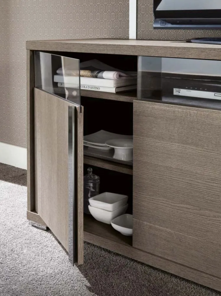 Tivoli 165cm TV Unit - Grey, Wood