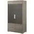 Tivoli 2 Door Display Cabinet - Grey, Wood