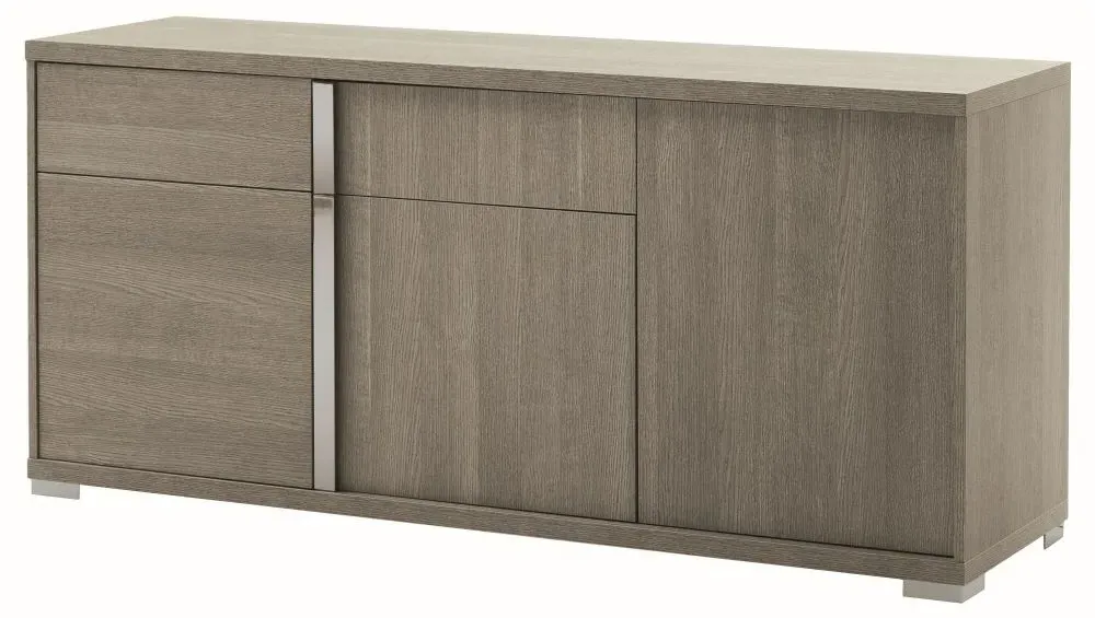 Tivoli 3 Door Sideboard with Drawers - Grey, Wood