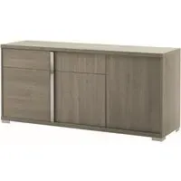 Tivoli 3 Door Sideboard with Drawers - Grey, Wood