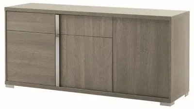 Tivoli 3 Door Sideboard with Drawers - Grey, Wood image