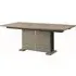 Tivoli 6-8 Seater Extending Pedestal Dining Table - Grey, Wood