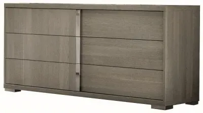 Tivoli 6 Drawer Wide Dresser - Grey, Wood image