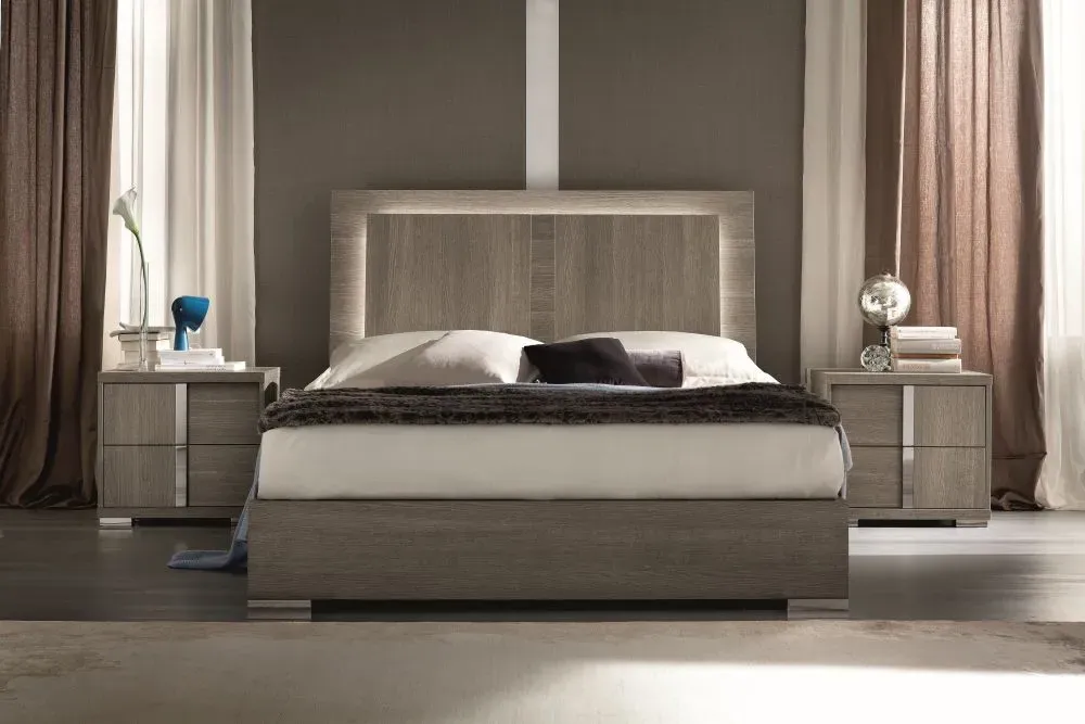 Tivoli Bed Frame - Grey, Wood