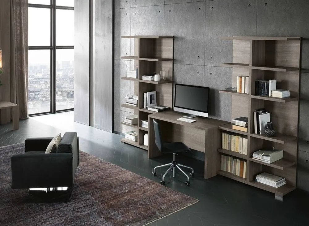 Tivoli Bookshelf - Grey, Wood