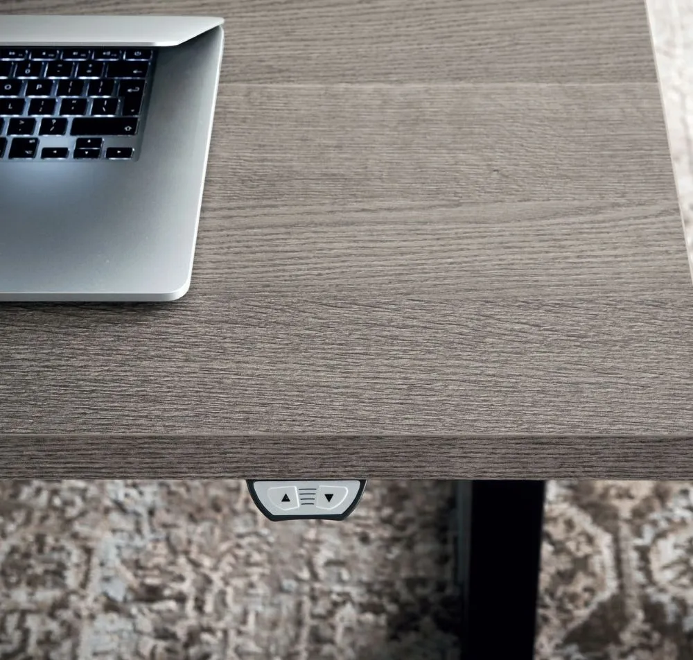 Tivoli Left Desk - Grey, Wood