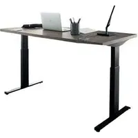 Tivoli Left Desk - Grey, Wood